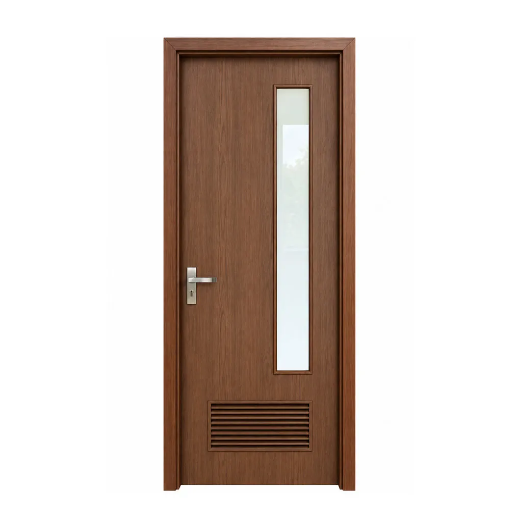 Cửa nhựa phủ PVC có ô kính DQC-WC05