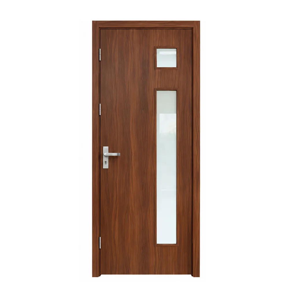 Cửa nhựa phủ PVC có ô kính QDC-WC03