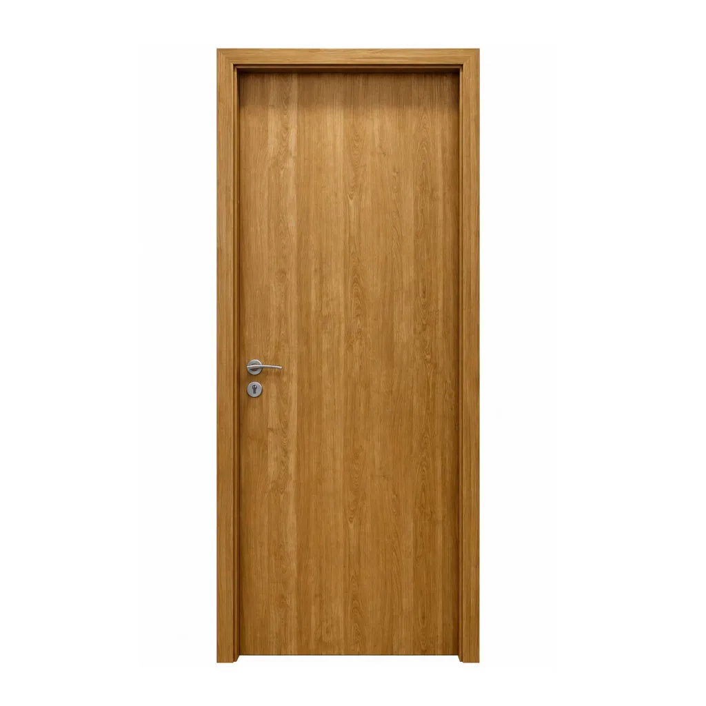 Cửa nhựa phủ PVC trơn phẳng QDC102