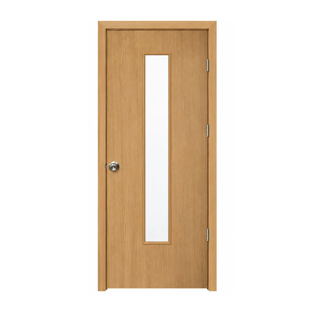 Cửa nhựa phủ PVC có ô kính QDC209