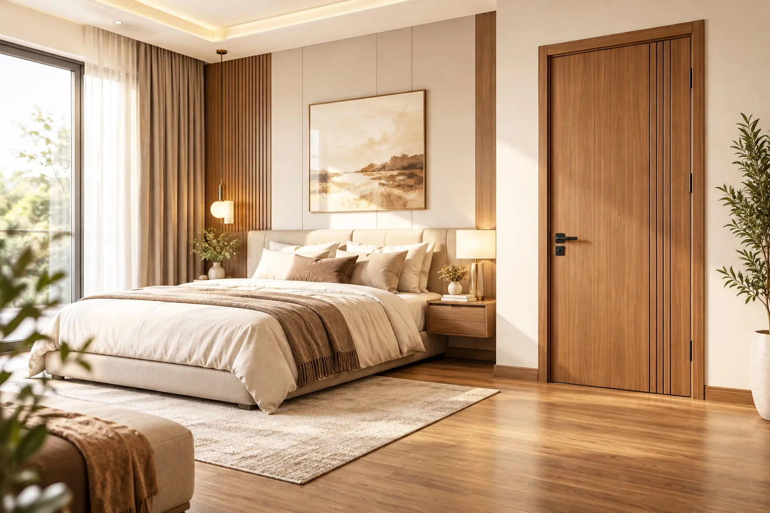 Bí quyết chọn cửa phòng ngủ đẹp và phù hợp với không gian